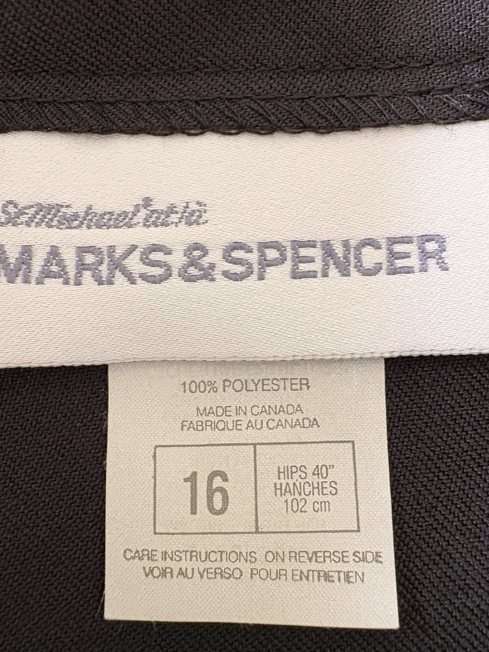 Vintage St. Michael M&S Black Pleated Midi Skirt – UK 16 / US 12 – Made in Canad - Picture 7 of 14